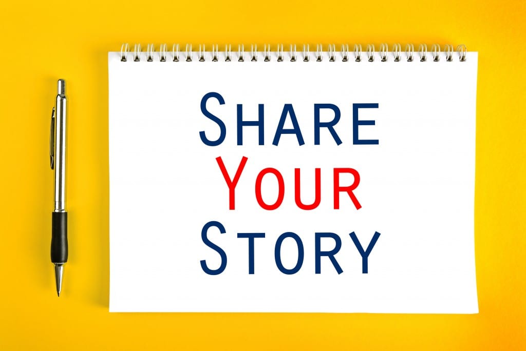 Share Your Story Concept