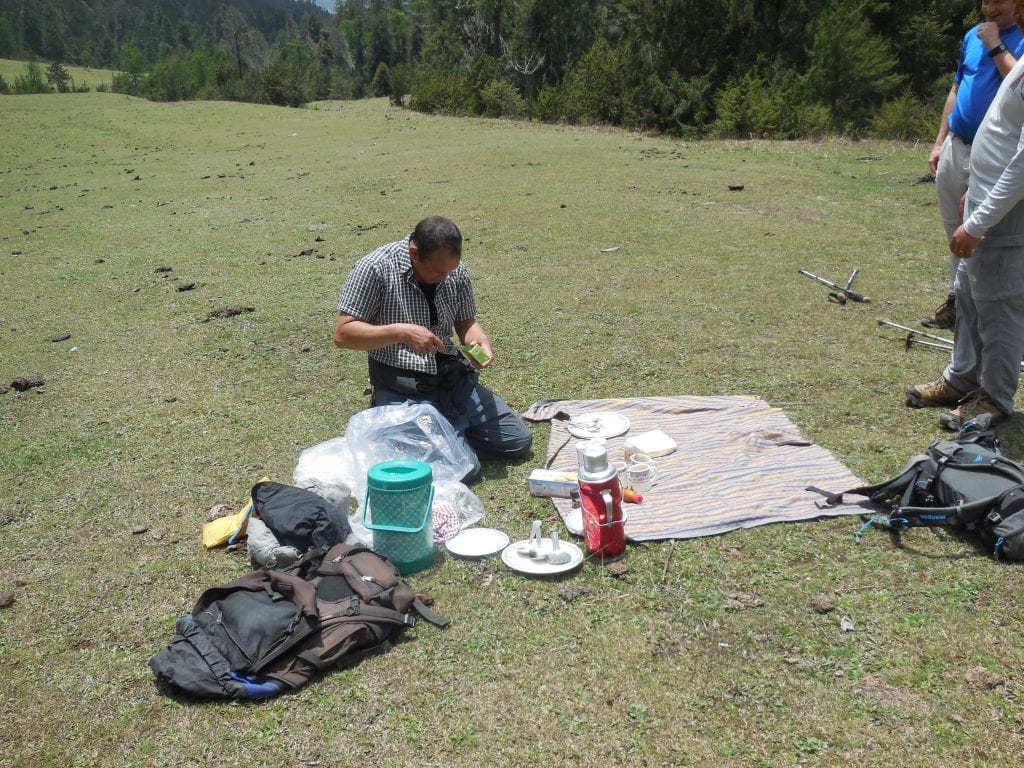 2. Lunchtime on our trek. This is our cook. He was amazing.
