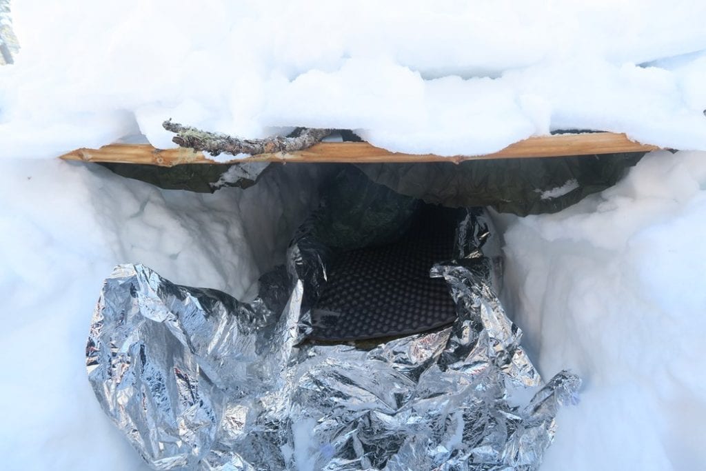 How to Build an Emergency Snow Trench Shelter 10