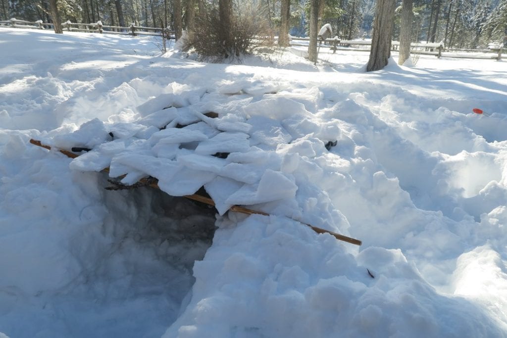 How to Build an Emergency Snow Trench Shelter 8