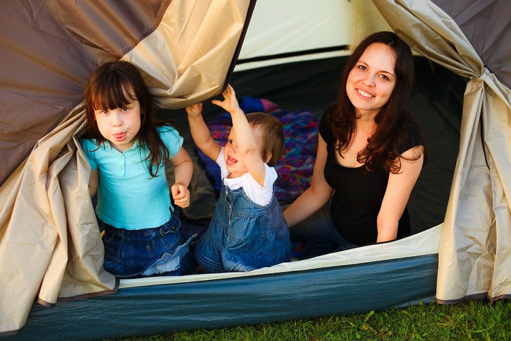 Prevent baby overheating when camping 2