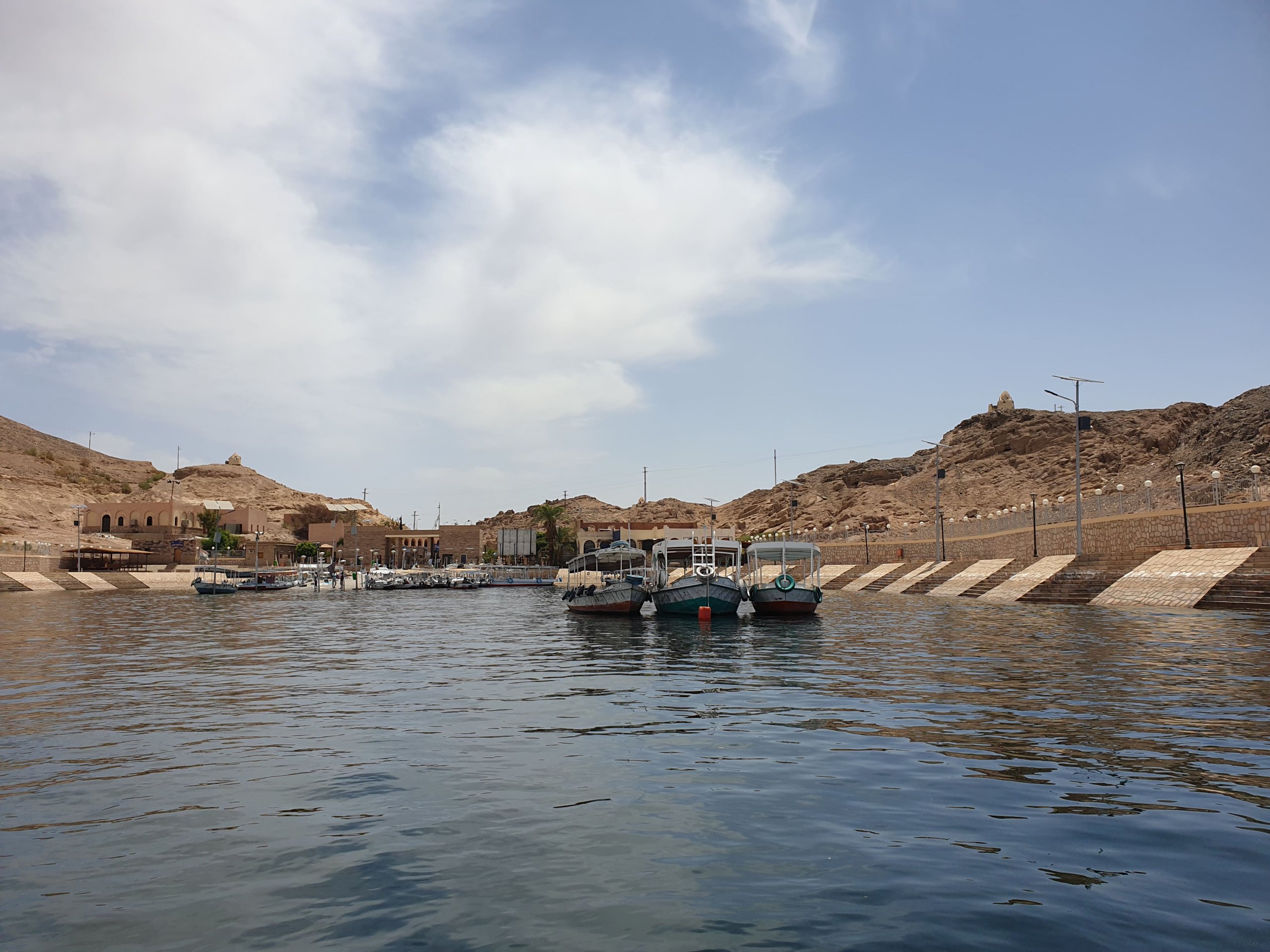 Not a bad spot from which to explore northern Lake Nasser.