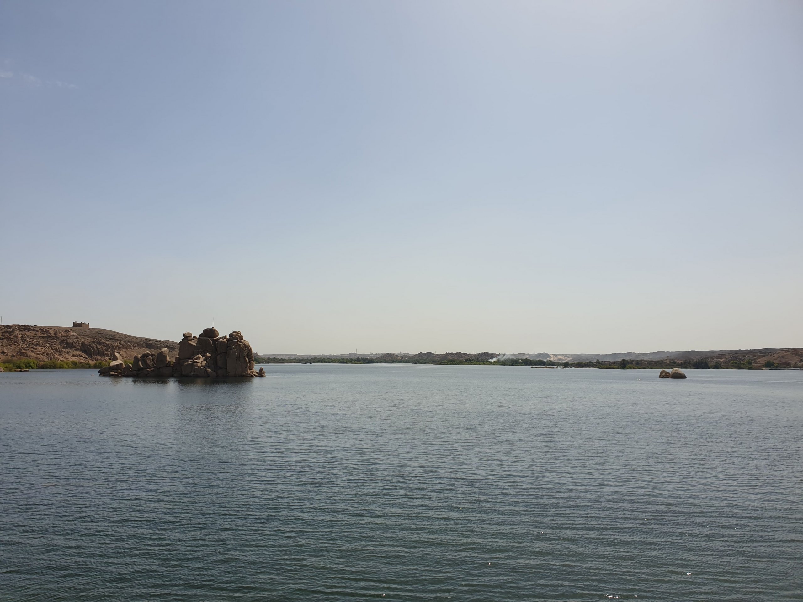 Wonderful views of Lake Nasser, Egypt from every part of the island.