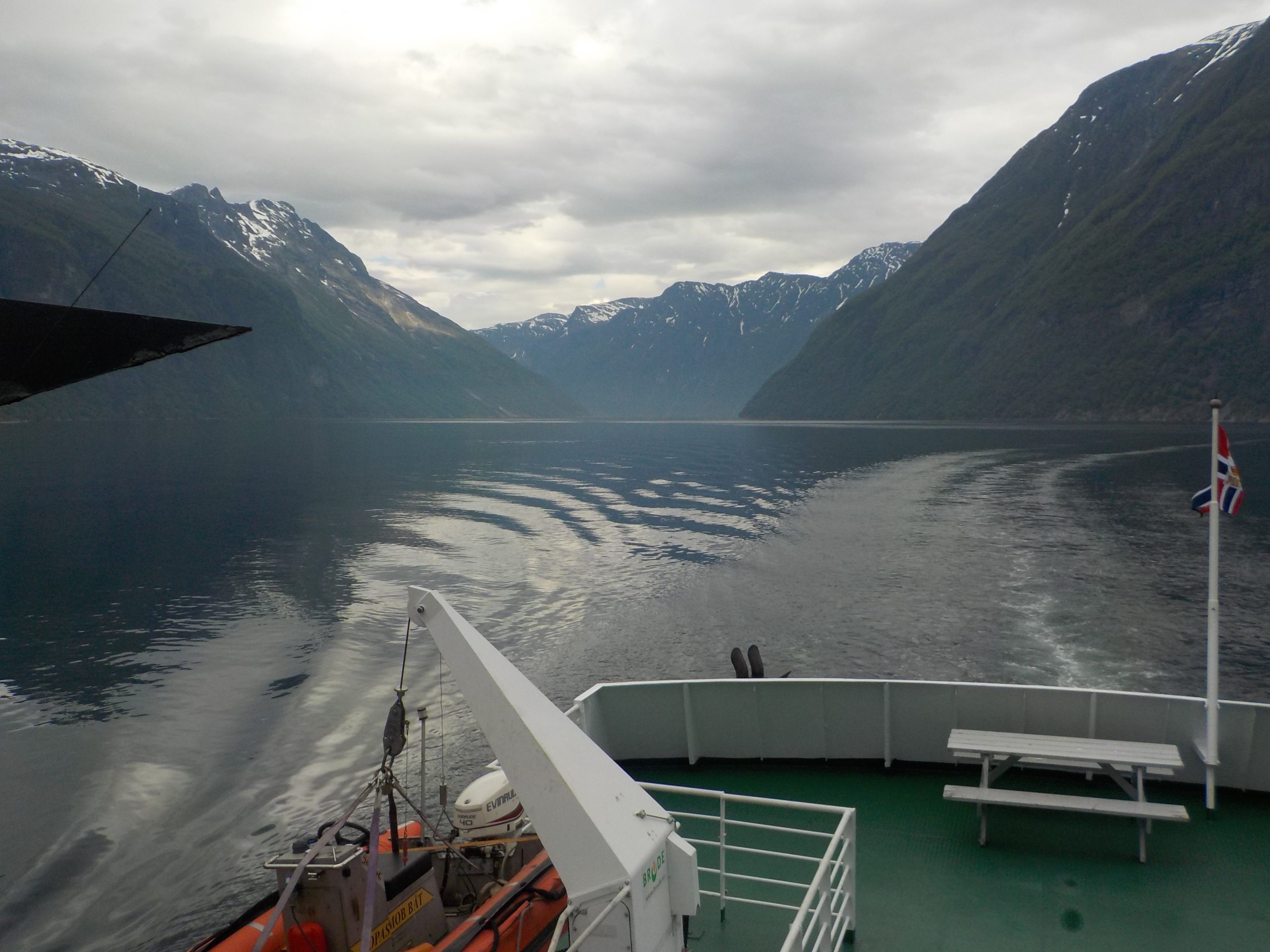 Turning out of Geirangerfjord