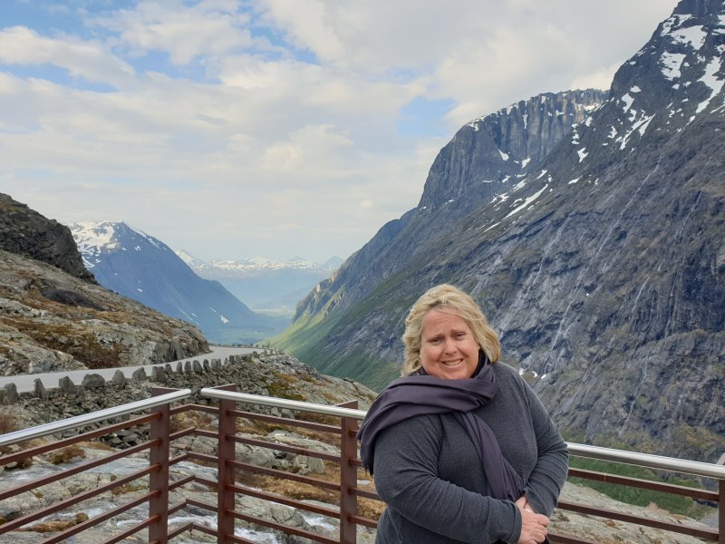 Nicole Anderson at the Top of Trollstigen Pass