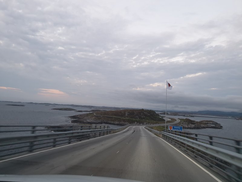 Crossing in to Averoy via the Atlantic Road Norway