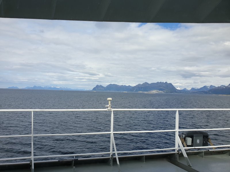 Norwegian Sea waters heading for the Lofoten Islands Norway