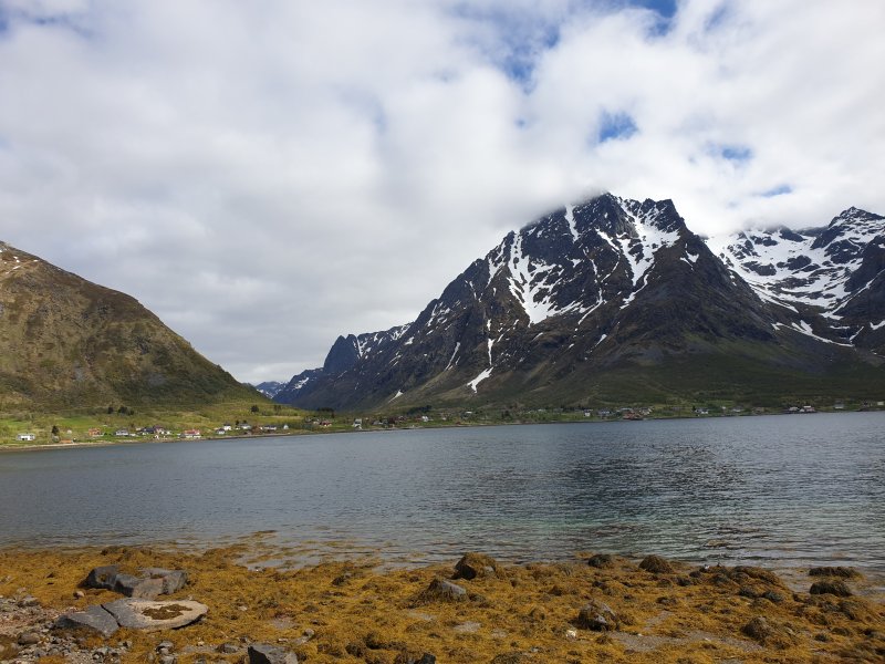 Clean and pristine Lofoten Islands Norway