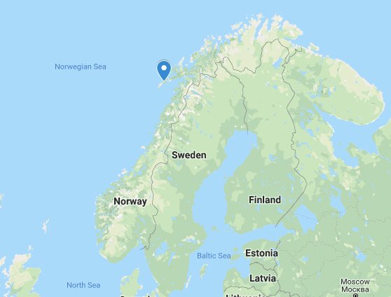 Lofoten Islands Norway location