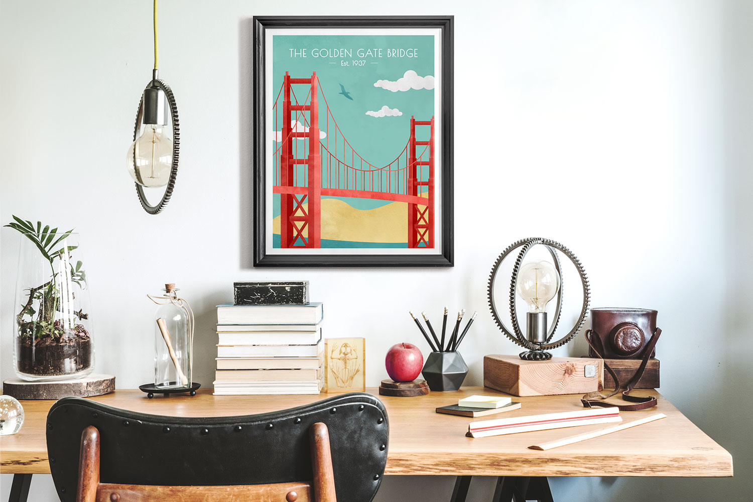 Golden Gate Bridge framed