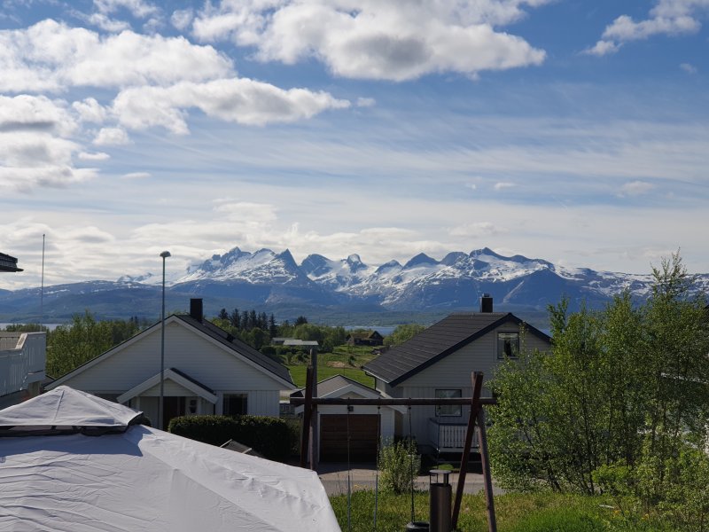 View from back porch in Bodo Norway