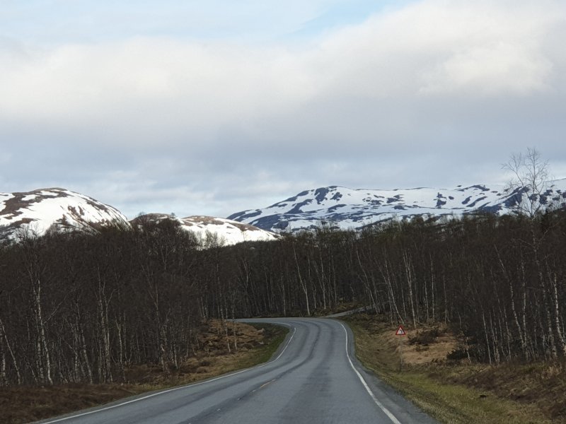 Roads in good condition in arctic circle Norway