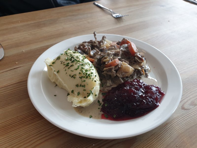 Reindeer Stew at the Arctic Circle Centre Norway