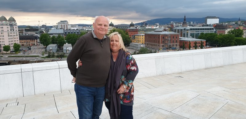 James Visser and Nicole Anderson in Oslo Norway