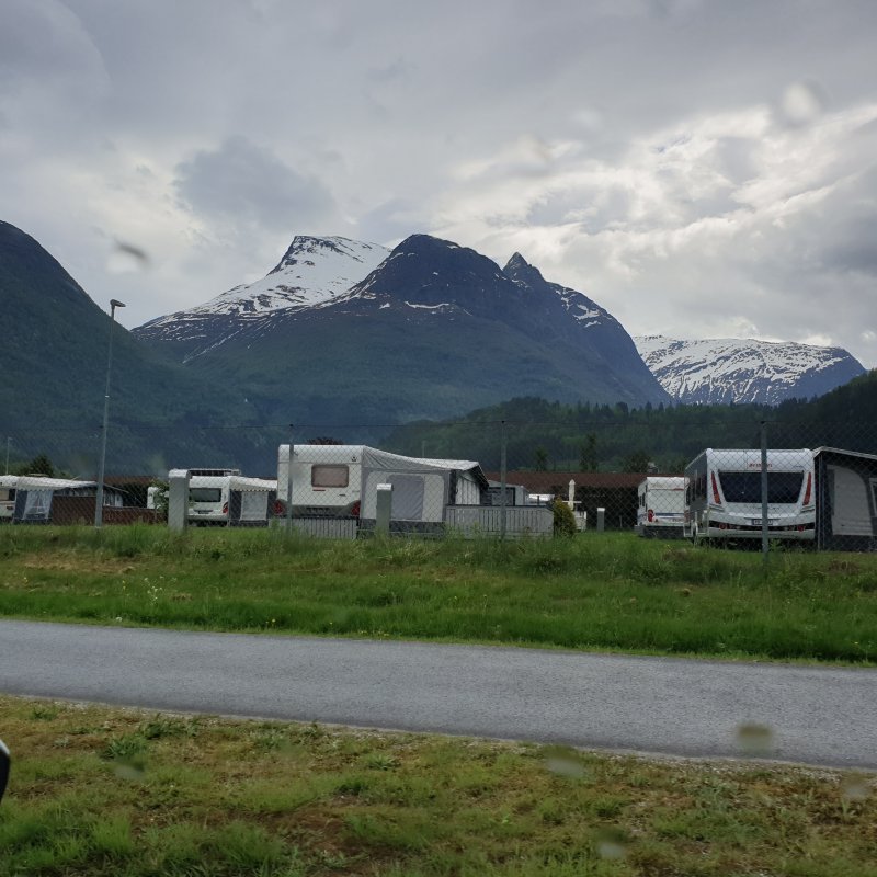 Caravan park near Stranda Norway