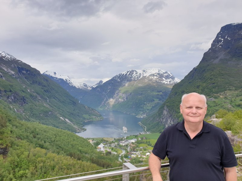 James Visser at Geiranger Norway