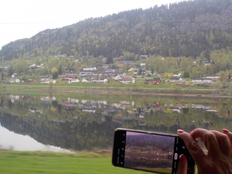 Beautiful vista from the Bergensbanen Train Norway
