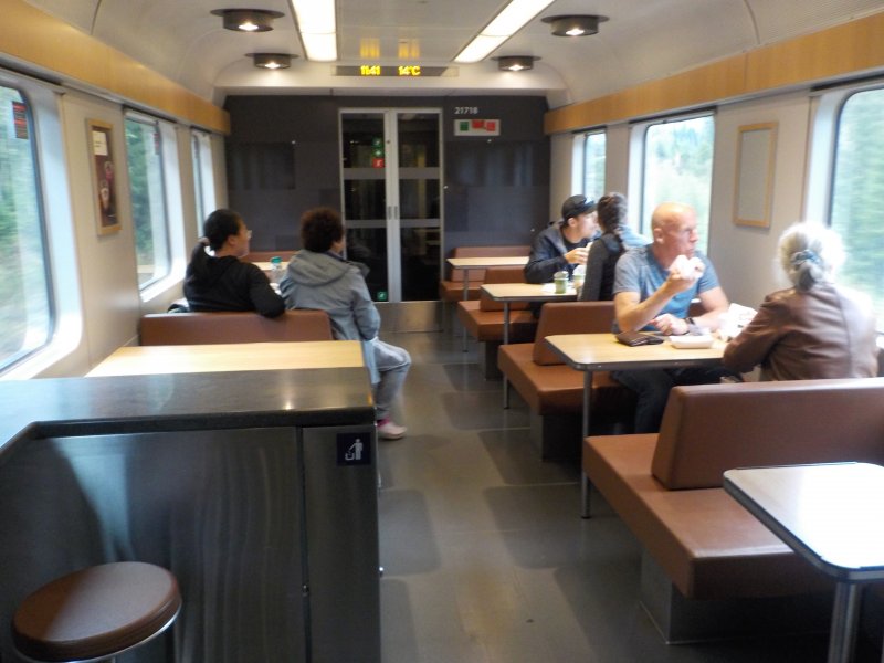 Dining carriage of the Bergensbanen