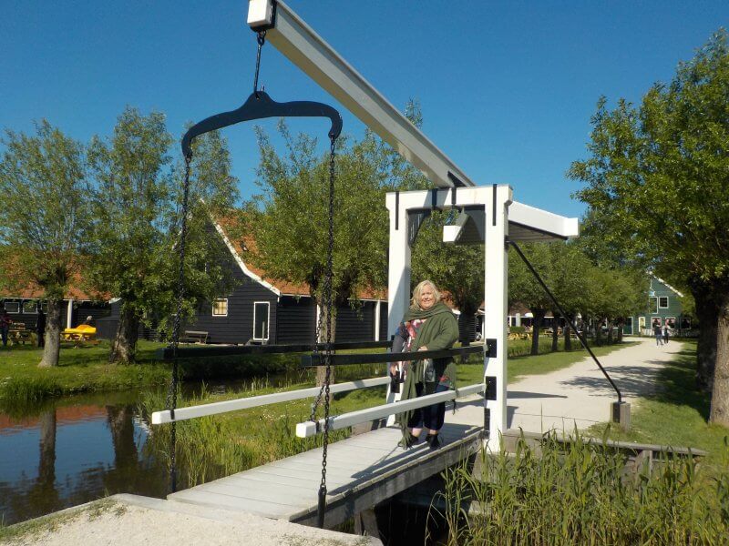 One of the drawbridges over one of the canals in Zaanse Schans
