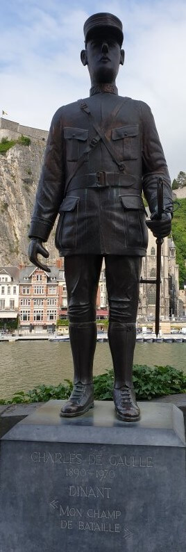 Charles de Gaulle Statue, Dinant. 