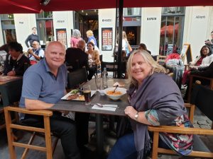 Outdoor dining in Brussels Belgium