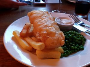 Fish & Chips in English Pub