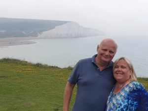 James Visser and Nicole Anderson at Seaford Head and Seven Sister Cliffs UK