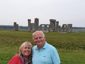 Nicole Anderson and James Visser at Stonehenge