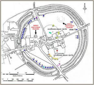 Avebury stone circle map