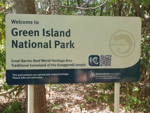 Green Island National Park sign