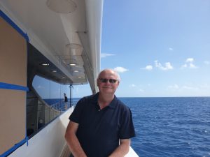James Visser aboard Evolution at the Great Barrier Reef