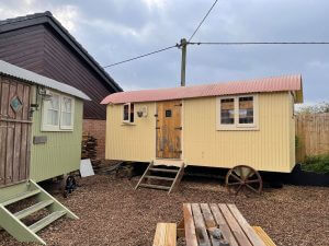 The Shepherd Huts are close to all other amenities