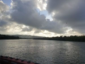 Crossing the Daintree River by car ferry