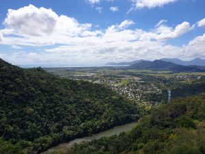 Looking at Cairns from scenic railway kuranda