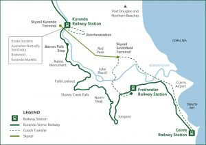 Kuranda Scenic Railway Map