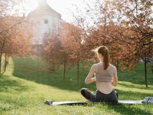 Outdoor workouts yoga