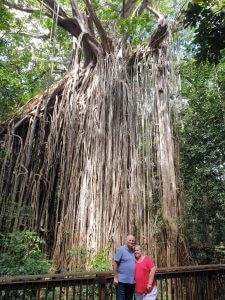 James and Nicole at the Curtain Fig Tree