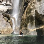 Swimming at the bottom of Yosemite Falls