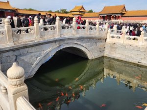 One of the internal bridges dividing sections of the Forbidden City. 