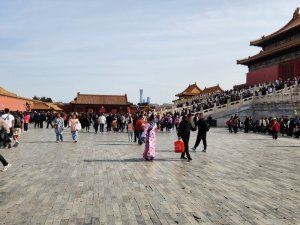There are so many open courtyards within the Forbidden City, some larger than others