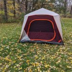 I thought the colors really makes this tent stand out. The large door also makes it easy to load your gear into the tent. 1703301053 28570