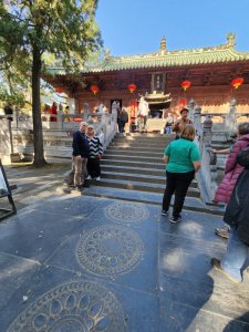 James Visser and Nicole Anderson at Shaolin Temple complex