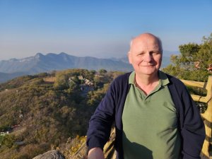 James Visser at Shaoshi Shan peak, Henan, China