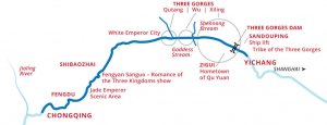 China Goddess 2 itinerary map